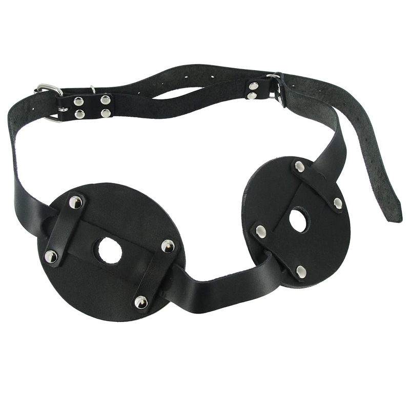 Strict Leather Spiked Breast Binder with Nipple Holes - Leather