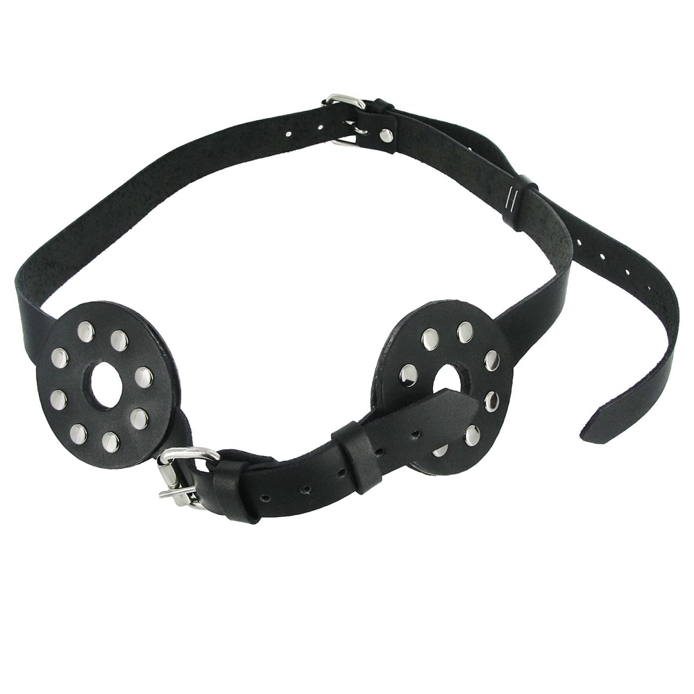 Strict Leather Black Studded Spiked Breast Binder with Nipple Holes - Metal