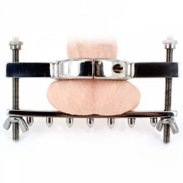 Ultimate CBT Ball Stretcher and Crusher with Spikes - Ball stretching, ball crushing and spikes - This - Ultimate CBT Ball Stretcher and Crusher with Spikes