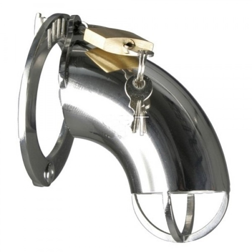 Open x Chastity Tube - Stainless Steel