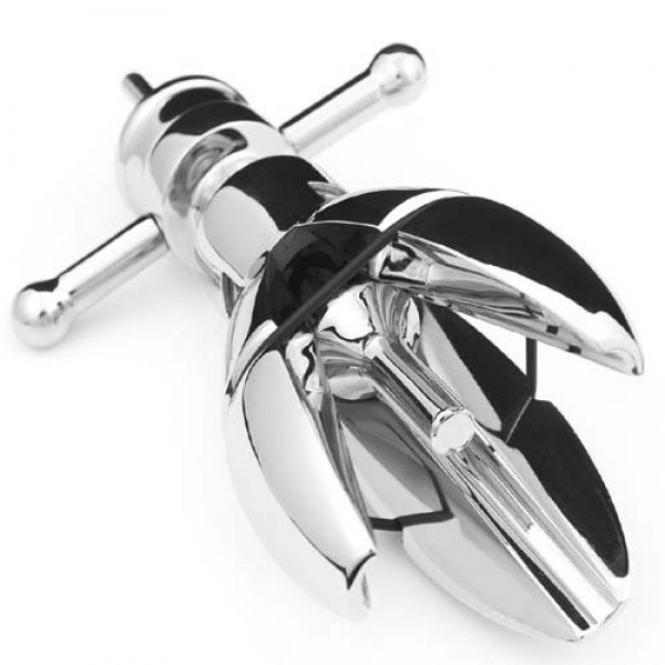 Master Series Trillium Steel Locking Anal Plug - Rubber - Master Series Trillium Steel Locking Anal Plug