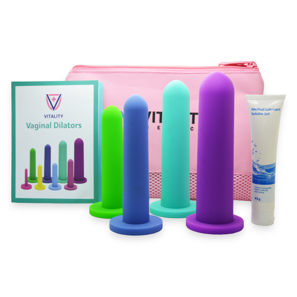 Silicone Dilators 4-Pack Sizes 5-8 Silicone Dilators for Women & Men - Silicone