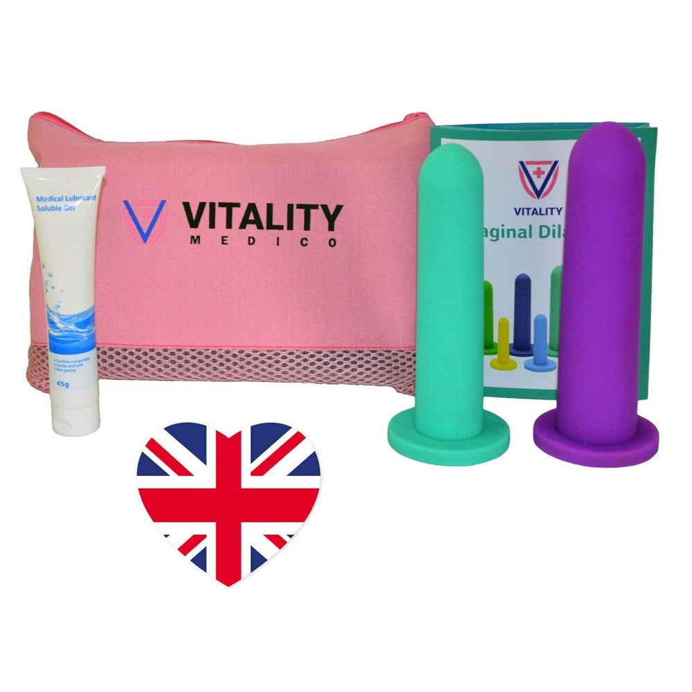 Vaginal Dilator Set for women BPA free Silicone 2 pack large 7-8 - Silicone