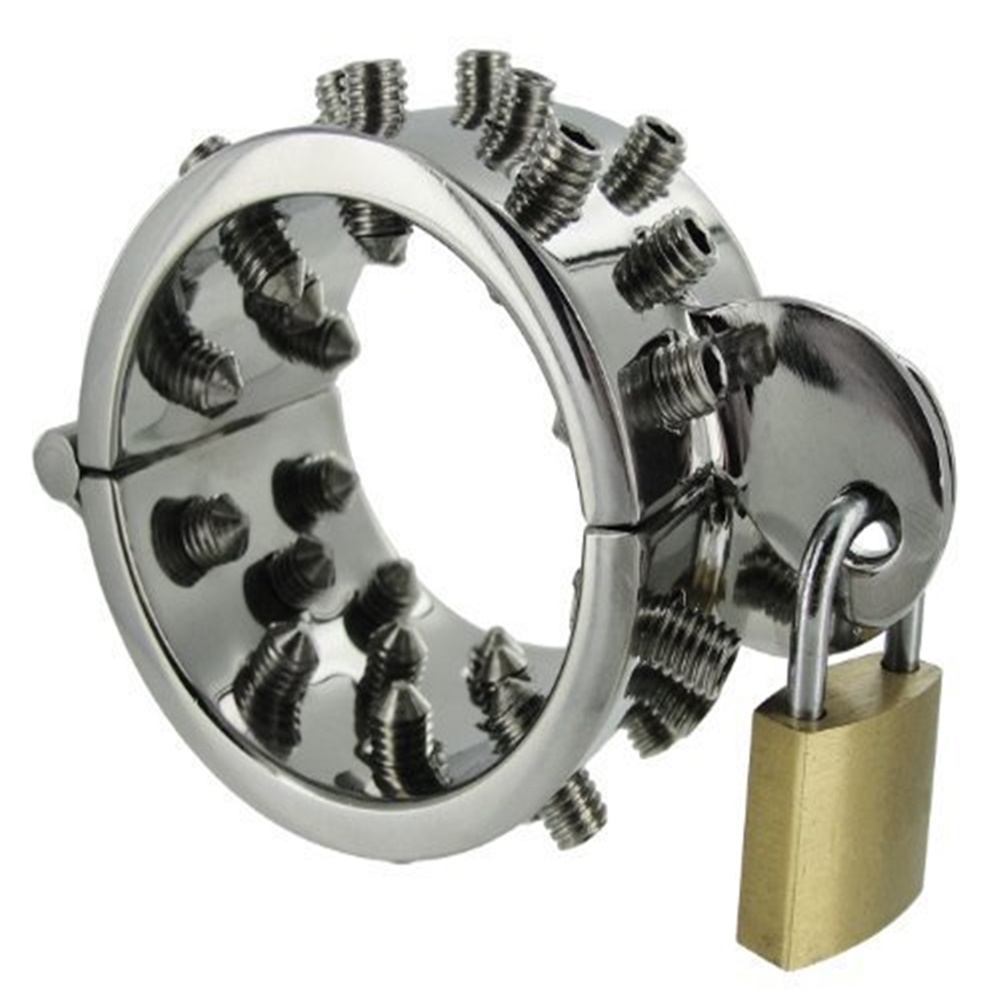 Mikes Spikes Male Chastity Ring - Mike’s Spikes is a sturdy collar with multiple - Mikes Spikes Male Chastity Ring