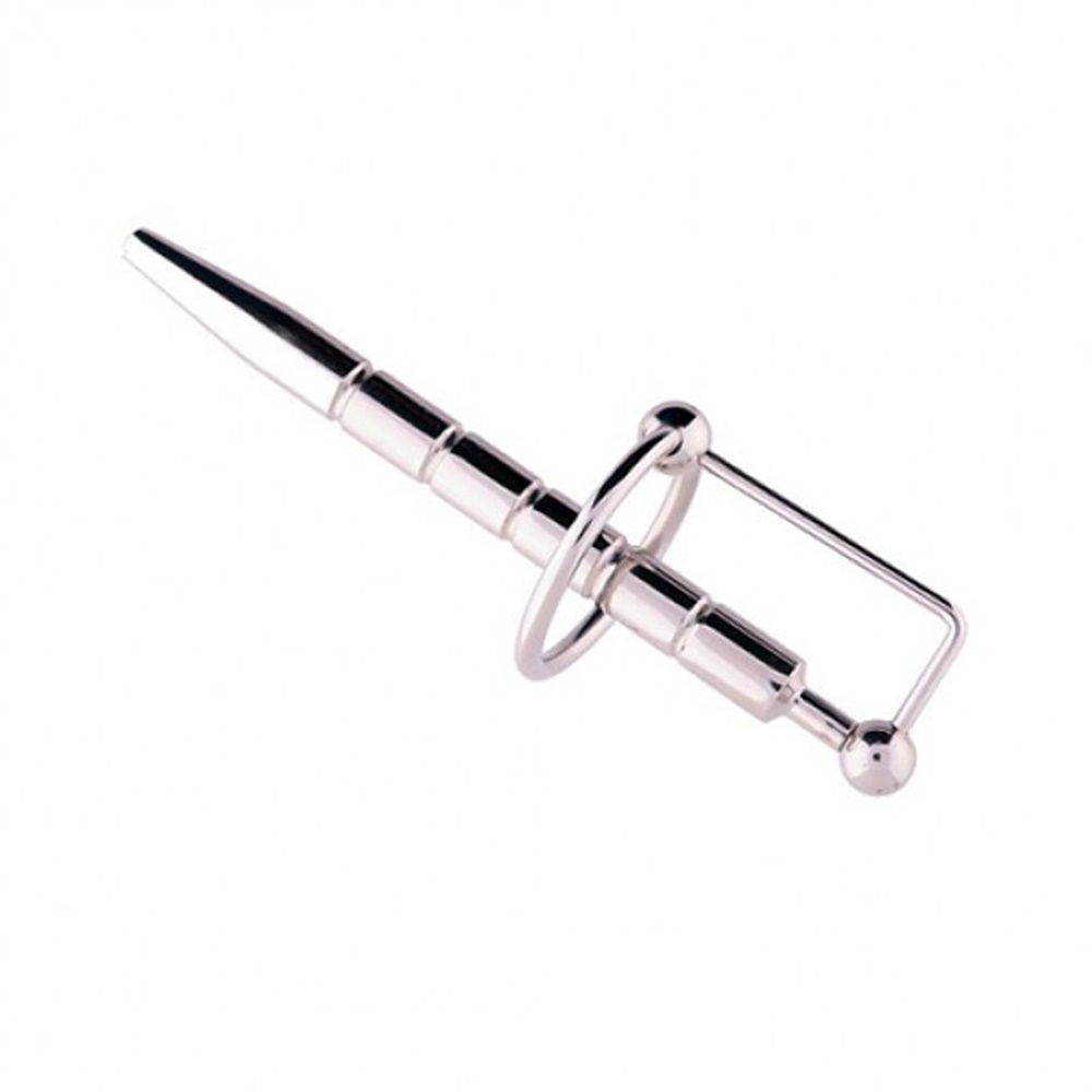 Hollow Grooved Penis Plug with Glan's Ring - Hollow Grooved Penis Plug with Glan's Ring is a