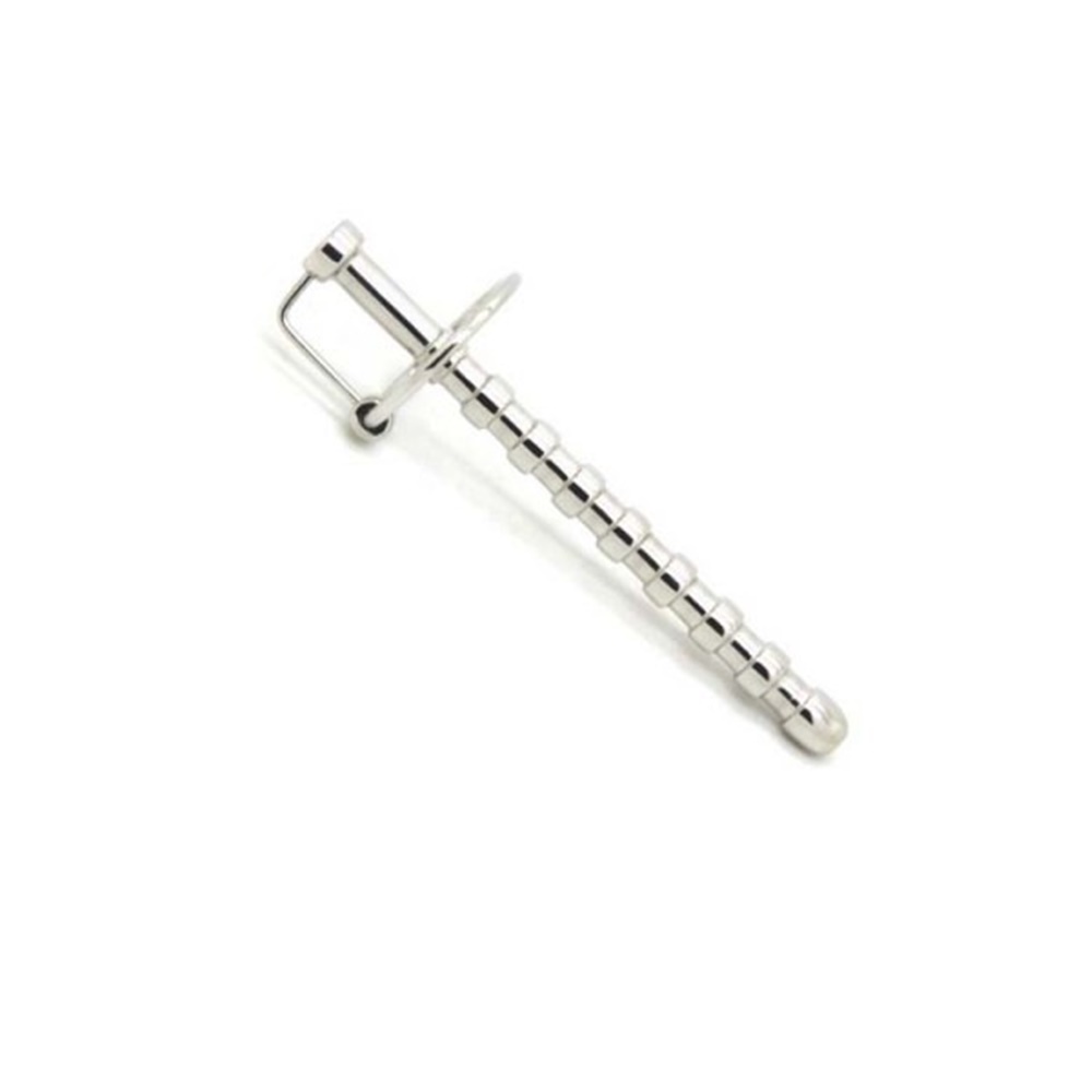 Large Ribbed Penis Plug & Glans Ring - The Large Ribbed Penis Plug & Glans Ring will