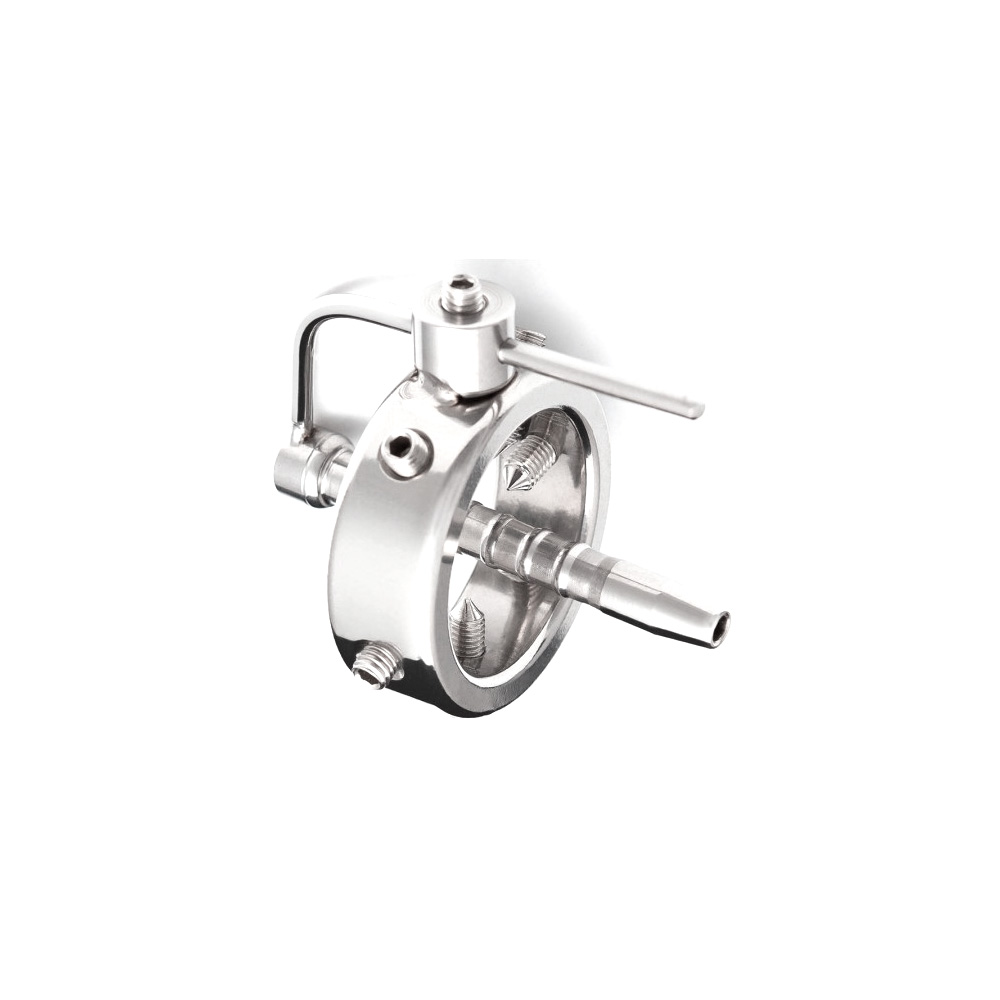 Sadistic Cock Head Wand with Chastity Device - With the Extreme Steel Sadistic Cock Head Wand - Sadistic Cock Head Wand with Chastity Device